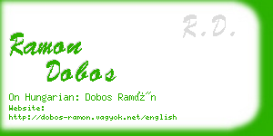 ramon dobos business card